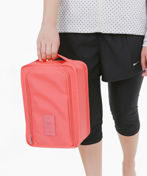 TONE SELECT GOODS(トーンセレクトグッズ)の「LESRIRE/旅行用・ジム用シューズケース・バッグ L9175(シューズ小物/雑貨・レディース・グレー/レッド/ネイビー/オレンジ/ブルー/ピンク・FREE)」の4枚目の写真