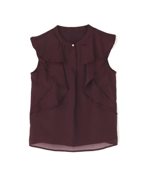 NATURAL BEAUTY BASIC(ナチュラルビューティーベーシック)の「◇ラッフルシアーブラウス(シャツ/ブラウス・レディース・ワイン/ベージュ/ライトグリーン・FREE)」の11枚目の写真
