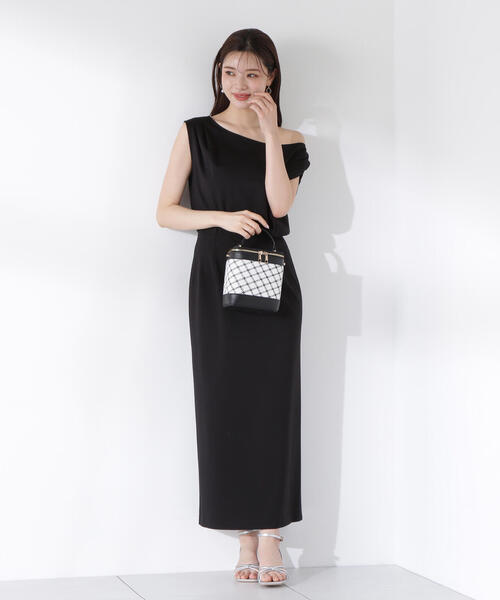 PROPORTION BODY DRESSING（プロポーションボディドレッシング）の「アシメカットワンピース / 1215240615（ワンピース・レディース・ブラック/ブラウン/ピンク・SMALL/MEDIUM/P/S）」の6枚目の写真