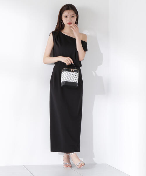 PROPORTION BODY DRESSING（プロポーションボディドレッシング）の「アシメカットワンピース / 1215240615（ワンピース・レディース・ブラック/ブラウン/ピンク・SMALL/MEDIUM/P/S）」の8枚目の写真