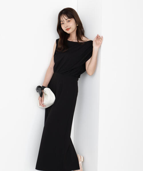 PROPORTION BODY DRESSING（プロポーションボディドレッシング）の「アシメカットワンピース / 1215240615（ワンピース・レディース・ブラック/ブラウン/ピンク・SMALL/MEDIUM/P/S）」の9枚目の写真