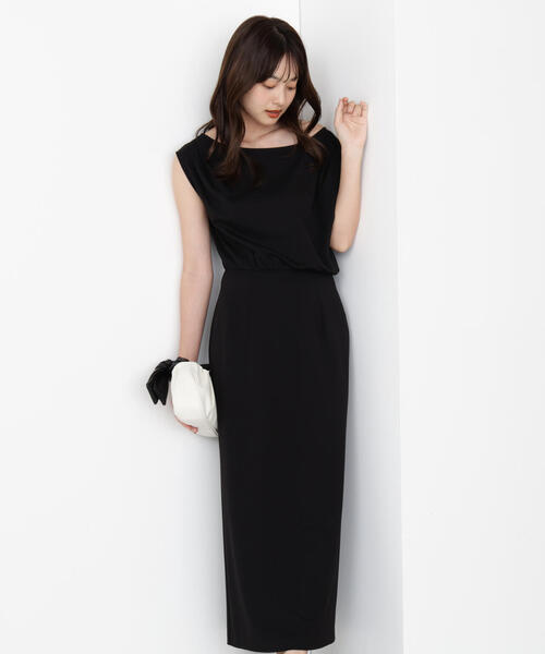 PROPORTION BODY DRESSING（プロポーションボディドレッシング）の「アシメカットワンピース / 1215240615（ワンピース・レディース・ブラック/ブラウン/ピンク・SMALL/MEDIUM/P/S）」の10枚目の写真