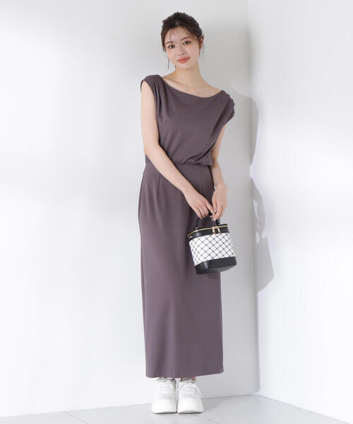 PROPORTION BODY DRESSING（プロポーションボディドレッシング）の「アシメカットワンピース / 1215240615（ワンピース・レディース・ブラック/ブラウン/ピンク・SMALL/MEDIUM/P/S）」の20枚目の写真