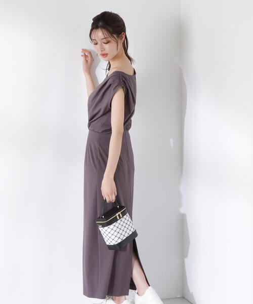 PROPORTION BODY DRESSING（プロポーションボディドレッシング）の「アシメカットワンピース / 1215240615（ワンピース・レディース・ブラック/ブラウン/ピンク・SMALL/MEDIUM/P/S）」の21枚目の写真