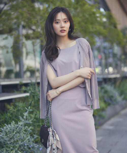 PROPORTION BODY DRESSING（プロポーションボディドレッシング）の「アシメカットワンピース / 1215240615（ワンピース・レディース・ブラック/ブラウン/ピンク・SMALL/MEDIUM/P/S）」の3枚目の写真