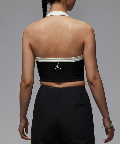 JORDAN BRAND（ジョーダンブランド）の「NIKE JORDAN WMNS JORDAN POOLSIDE HALTER TOP HJ0053-010（タンクトップ・レディース・ブラック・SMALL/MEDIUM/LARGE）」の3枚目の写真