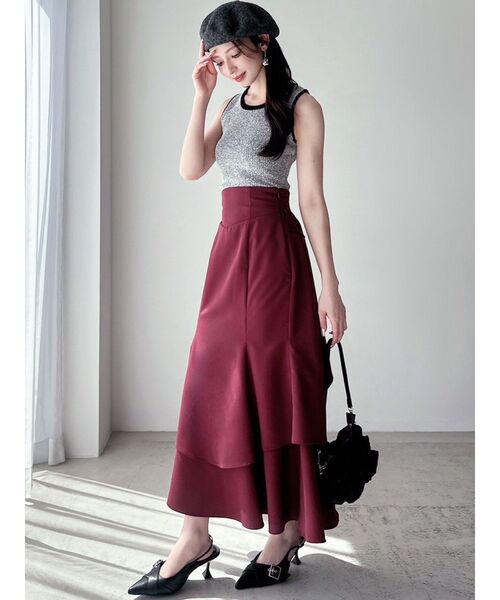 RESEXXY（リゼクシー）の「メランジニットタンク（タンクトップ・レディース・ブラック/グレー/ブラウン・FREE）」の8枚目の写真