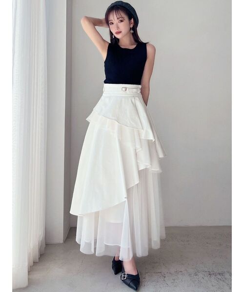 RESEXXY（リゼクシー）の「メランジニットタンク（タンクトップ・レディース・ブラック/グレー/ブラウン・FREE）」の12枚目の写真