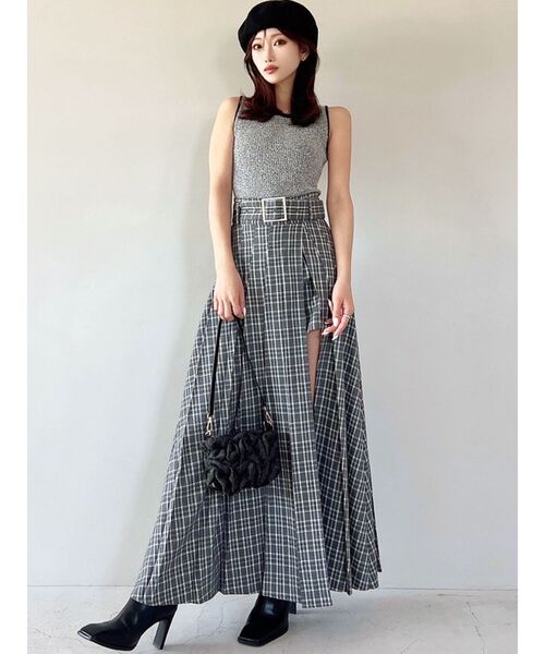 RESEXXY（リゼクシー）の「メランジニットタンク（タンクトップ・レディース・ブラック/グレー/ブラウン・FREE）」の18枚目の写真