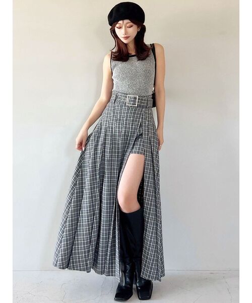 RESEXXY（リゼクシー）の「メランジニットタンク（タンクトップ・レディース・ブラック/グレー/ブラウン・FREE）」の19枚目の写真