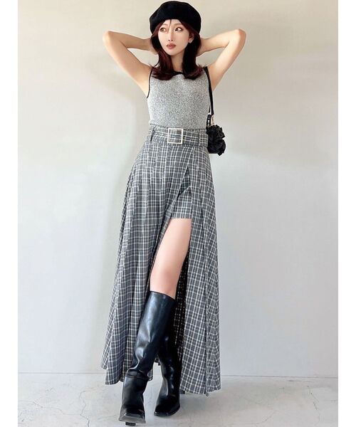 RESEXXY（リゼクシー）の「メランジニットタンク（タンクトップ・レディース・ブラック/グレー/ブラウン・FREE）」の20枚目の写真