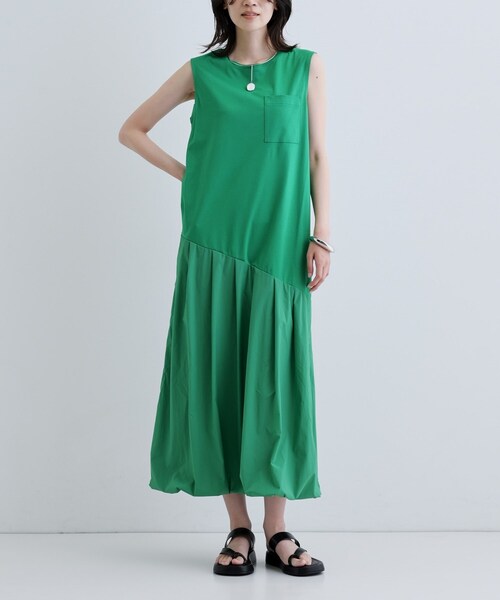 GALLEST(ギャレスト)の「バルーン切替ワンピース(ワンピース・レディース・ブラック/グリーン・38)」の1枚目の写真