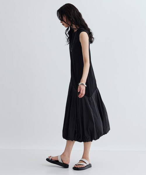 GALLEST(ギャレスト)の「バルーン切替ワンピース(ワンピース・レディース・ブラック/グリーン・38)」の5枚目の写真