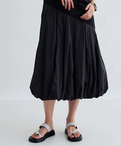 GALLEST(ギャレスト)の「バルーン切替ワンピース(ワンピース・レディース・ブラック/グリーン・38)」の7枚目の写真