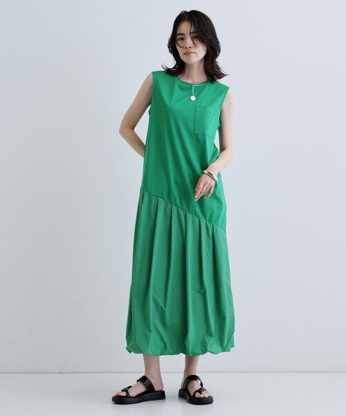 GALLEST(ギャレスト)の「バルーン切替ワンピース(ワンピース・レディース・ブラック/グリーン・38)」の13枚目の写真