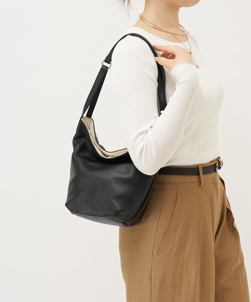 LIVETART(リヴェタート)の「レザーショルダーバッグ(ショルダーバッグ・レディース・ブラウン/ブラック・FREE)」の9枚目の写真