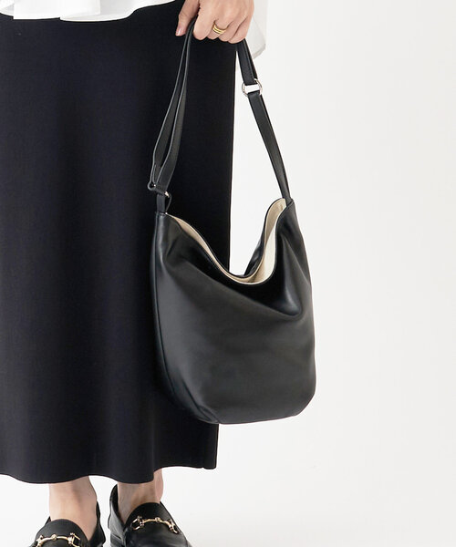 LIVETART(リヴェタート)の「レザーショルダーバッグ(ショルダーバッグ・レディース・ブラウン/ブラック・FREE)」の12枚目の写真