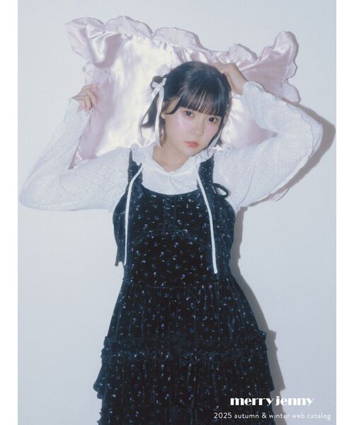 セール】コルセットベロアフレアミニワンピース（ワンピース）｜merry