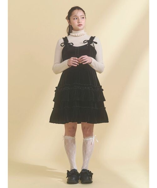 セール】コルセットベロアフレアミニワンピース（ワンピース