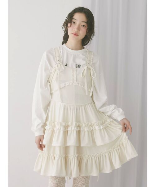 【タグ付き新品】merry jenny コルセットベロアフレアミニワンピース コルセットベロアフレアミニワンピース（ワンピース）｜merry jenny