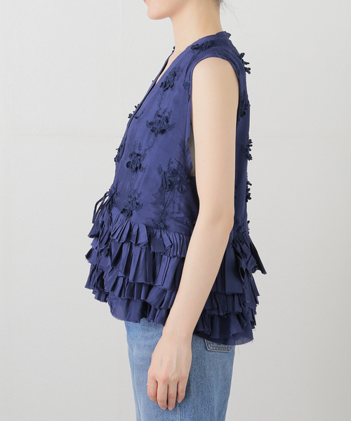 セール】【crinkle crinkle crinkle】 frill rayon shantung
