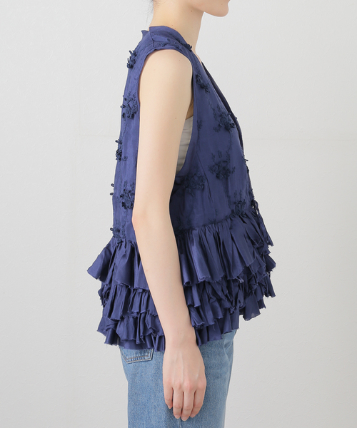 セール】【crinkle crinkle crinkle】 frill rayon shantung