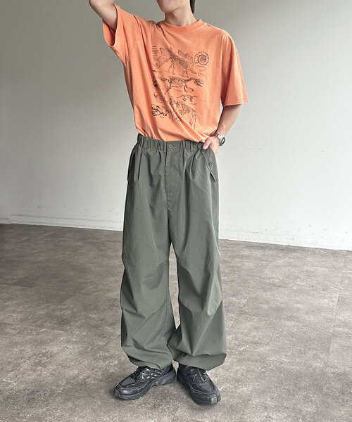 CPCM（シーピーシーエム）の「カラーパウダーダイナソーT（Tシャツ/カットソー・メンズ・ホワイト/ブルー系その他/オレンジ・MEDIUM/LARGE）」の16枚目の写真