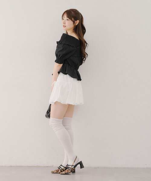 Another Branch olive des olive(アナザーブランチオリーブデオリーブ)の「クロスオフショルブラウス(シャツ/ブラウス・レディース・ブラック/レッド/オフホワイト/チェック・FREE)」の18枚目の写真