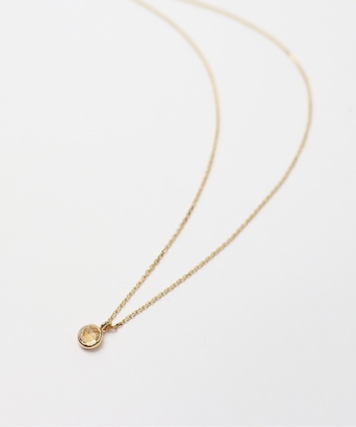 anq.（アンク）の「「anq.」SV925・ガーネット/シトリン/ラブラドライト　ネックレス（ネックレス・レディース・グレー/クリアイエロー/レッド・ONE SIZE）」の10枚目の写真