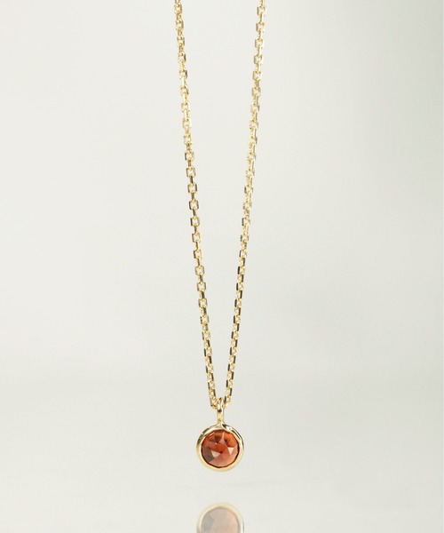 anq.（アンク）の「「anq.」SV925・ガーネット/シトリン/ラブラドライト　ネックレス（ネックレス・レディース・グレー/クリアイエロー/レッド・ONE SIZE）」の11枚目の写真