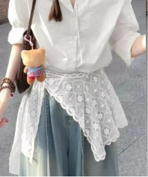 AsheKsha（アシクシャ）の「【新作】エレガント レース ショール ＋ ラップドレス 2WAYスタイル（ベルト・レディース）」