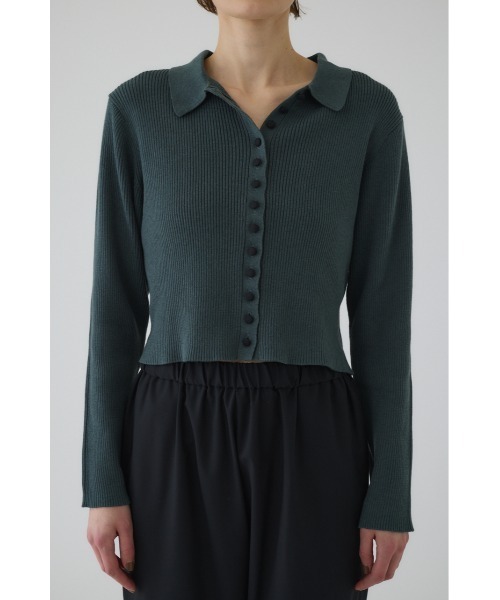 RIM.ARK（リムアーク）の「Minimum knit CD ミニマムニットカーディガン（カーディガン/ボレロ・レディース・オフホワイト/チャコールグレー/グリーン/ブラック/ブラウン・FREE）」の21枚目の写真