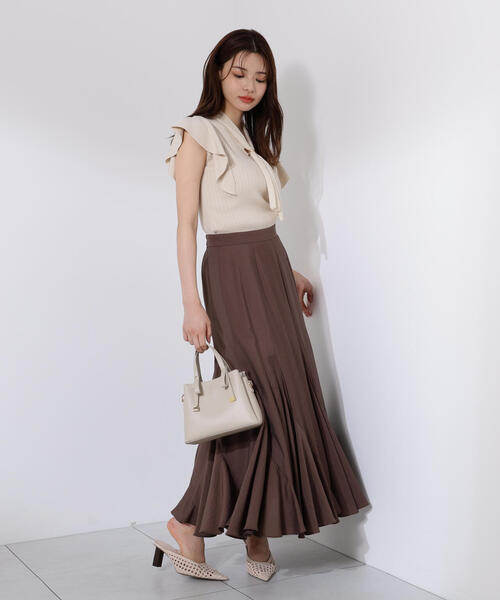 PROPORTION BODY DRESSING(プロポーションボディドレッシング)の「2WAYタイ付きニット / 1215270700(ニット/セーター・レディース・ブラック/オフホワイト/ブルー/ブラウン・FREE)」の22枚目の写真