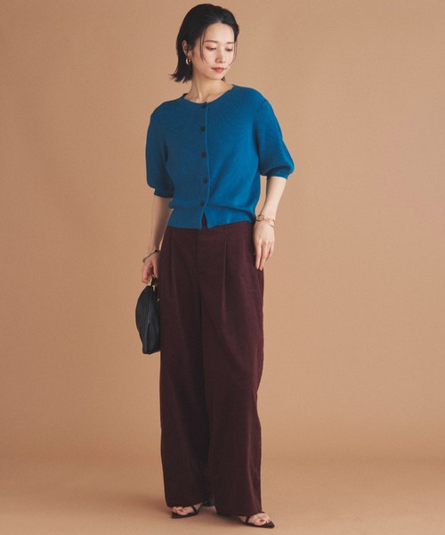 Doux archives(ドゥアルシーヴ)の「コーデュロイタックパンツ(その他パンツ・レディース・グレイッシュベージュ/モカ/レッド・38/36)」の20枚目の写真