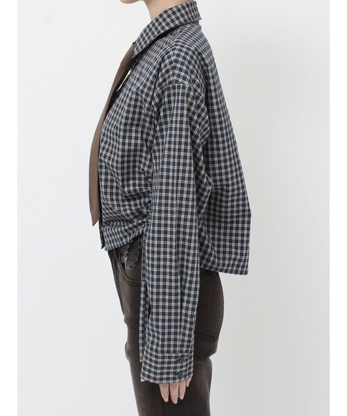 jouetie（ジュエティ）の「ギャザーネクタイシャツ（シャツ/ブラウス・レディース・オフホワイト/ブルー/ネイビー・MEDIUM）」の15枚目の写真