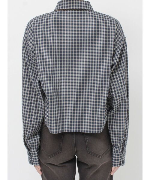 jouetie（ジュエティ）の「ギャザーネクタイシャツ（シャツ/ブラウス・レディース・オフホワイト/ブルー/ネイビー・MEDIUM）」の14枚目の写真