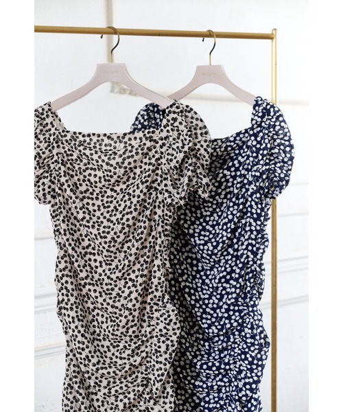 Draped Cherry Pattern Mini One-Piece