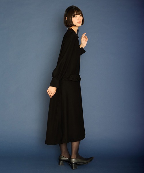 Ranerrh(ラネリ)の「【CASUAL】フリルデザインフォーマルドレス【入卒式・結婚式】【オリジナルパール付】【春夏用】(ワンピース・レディース・ブラック・38)」の20枚目の写真