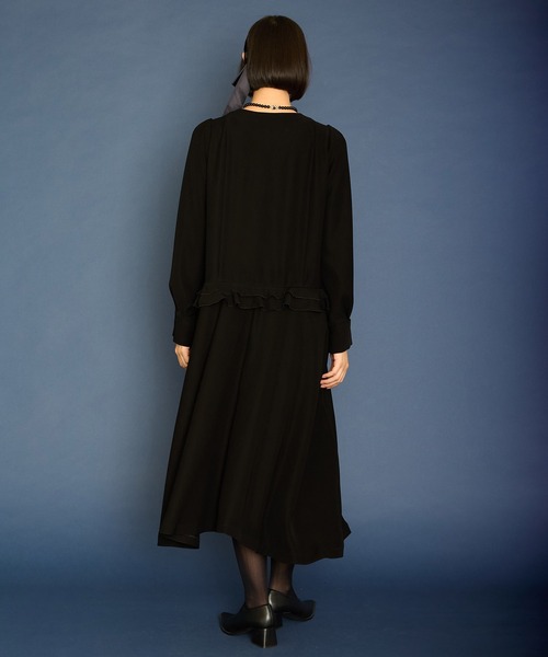 Ranerrh(ラネリ)の「【CASUAL】フリルデザインフォーマルドレス【入卒式・結婚式】【オリジナルパール付】【春夏用】(ワンピース・レディース・ブラック・38)」の21枚目の写真