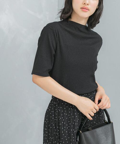 URBAN RESEARCH ROSSO WOMEN（アーバンリサーチ　ロッソ）の「ラメシアーカットソー（Tシャツ/カットソー・レディース・ピンク/オフホワイト/ブラック・FREE）」の3枚目の写真
