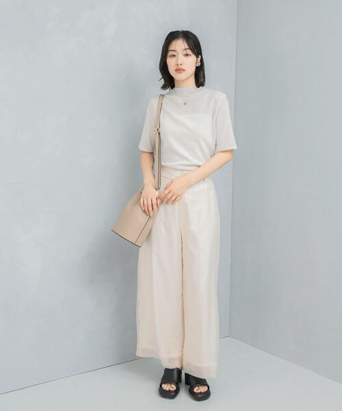 URBAN RESEARCH ROSSO WOMEN（アーバンリサーチ　ロッソ）の「ラメシアーカットソー（Tシャツ/カットソー・レディース・ピンク/オフホワイト/ブラック・FREE）」の9枚目の写真