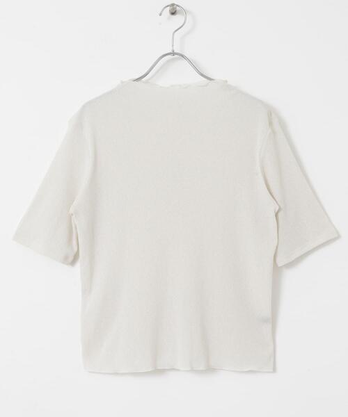 URBAN RESEARCH ROSSO WOMEN（アーバンリサーチ　ロッソ）の「ラメシアーカットソー（Tシャツ/カットソー・レディース・ピンク/オフホワイト/ブラック・FREE）」の10枚目の写真