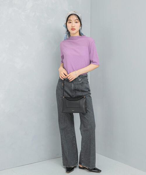 URBAN RESEARCH ROSSO WOMEN（アーバンリサーチ　ロッソ）の「ラメシアーカットソー（Tシャツ/カットソー・レディース・ピンク/オフホワイト/ブラック・FREE）」の17枚目の写真