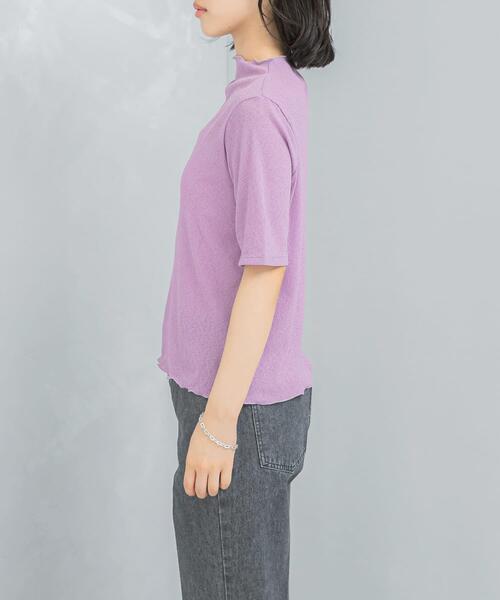 URBAN RESEARCH ROSSO WOMEN（アーバンリサーチ　ロッソ）の「ラメシアーカットソー（Tシャツ/カットソー・レディース・ピンク/オフホワイト/ブラック・FREE）」の19枚目の写真