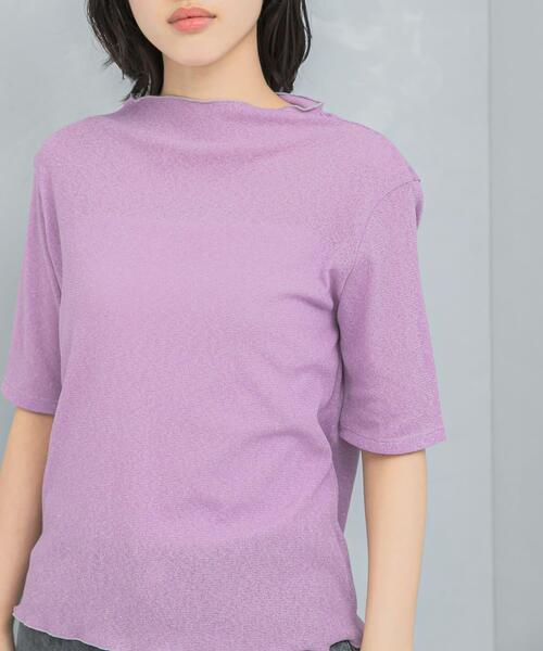 URBAN RESEARCH ROSSO WOMEN（アーバンリサーチ　ロッソ）の「ラメシアーカットソー（Tシャツ/カットソー・レディース・ピンク/オフホワイト/ブラック・FREE）」の21枚目の写真