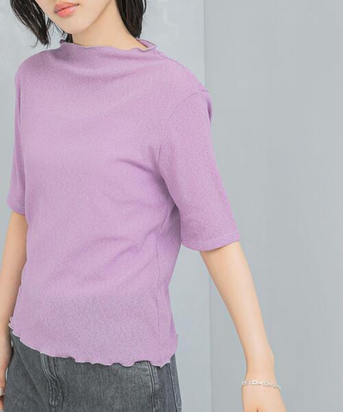 URBAN RESEARCH ROSSO WOMEN（アーバンリサーチ　ロッソ）の「ラメシアーカットソー（Tシャツ/カットソー・レディース・ピンク/オフホワイト/ブラック・FREE）」の22枚目の写真