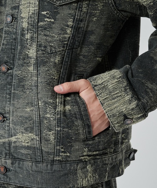 TAAKK(ターク)の「【TAAKK】3rd TYPE DENIM JACKET(デニムジャケット・メンズ・グレー/インディゴブルー・3/2)」の12枚目の写真