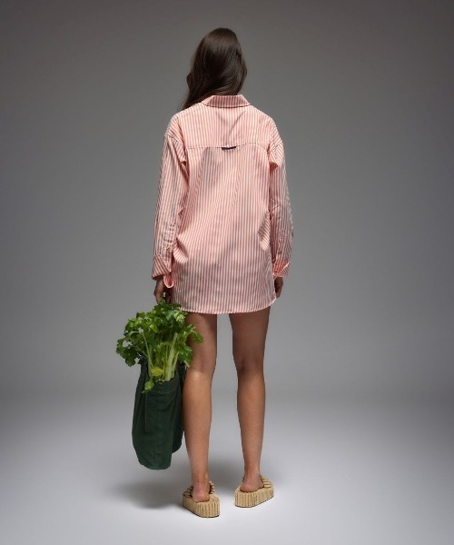 ARAMINTA JAMES（アラミンタジェームス）の「VERANO STRIPE SHIRT（シャツ/ブラウス・レディース・レッド・S）」の2枚目の写真