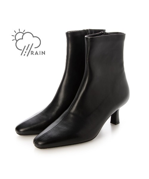 EVOL（イーボル）の「【晴雨兼用・滑りにくい】スクエア6cmショートブーツ IZ5766（レインシューズ・レディース・チャコールグレー/ブラック/アイボリー・S/M/L/LL）」の13枚目の写真