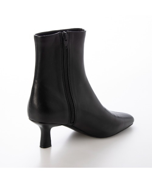 EVOL（イーボル）の「【晴雨兼用・滑りにくい】スクエア6cmショートブーツ IZ5766（レインシューズ・レディース・チャコールグレー/ブラック/アイボリー・S/M/L/LL）」の15枚目の写真